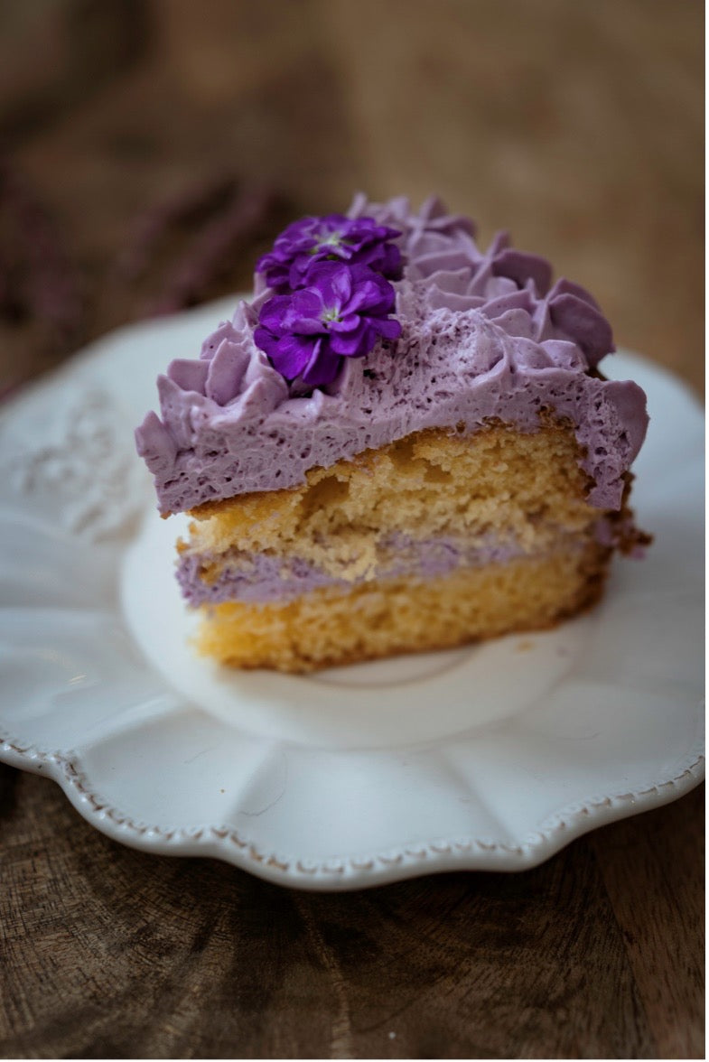 Tarta de violetas